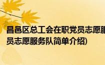 昌邑区总工会在职党员志愿服务队(对于昌邑区总工会在职党员志愿服务队简单介绍)