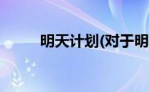 明天计划(对于明天计划简单介绍)