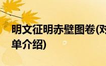 明文征明赤壁图卷(对于明文征明赤壁图卷简单介绍)