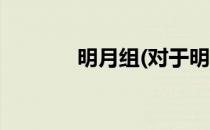 明月组(对于明月组简单介绍)