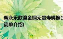 明永乐款鎏金铜无量寿佛像(对于明永乐款鎏金铜无量寿佛像简单介绍)