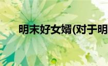 明末好女婿(对于明末好女婿简单介绍)