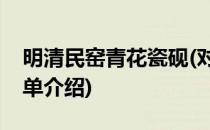 明清民窑青花瓷砚(对于明清民窑青花瓷砚简单介绍)