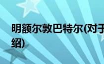 明额尔敦巴特尔(对于明额尔敦巴特尔简单介绍)