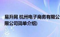 易升网 杭州电子商务有限公司(对于易升网 杭州电子商务有限公司简单介绍)
