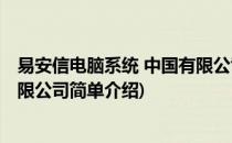 易安信电脑系统 中国有限公司(对于易安信电脑系统 中国有限公司简单介绍)