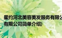 星约河北美容美发服务有限公司(对于星约河北美容美发服务有限公司简单介绍)