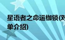 星语者之命运枷锁(对于星语者之命运枷锁简单介绍)