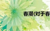 春潮(对于春潮简单介绍)