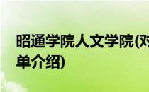 昭通学院人文学院(对于昭通学院人文学院简单介绍)
