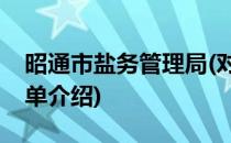 昭通市盐务管理局(对于昭通市盐务管理局简单介绍)