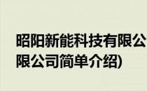 昭阳新能科技有限公司(对于昭阳新能科技有限公司简单介绍)