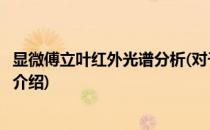 显微傅立叶红外光谱分析(对于显微傅立叶红外光谱分析简单介绍)