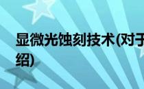显微光蚀刻技术(对于显微光蚀刻技术简单介绍)
