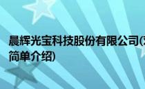 晨辉光宝科技股份有限公司(对于晨辉光宝科技股份有限公司简单介绍)