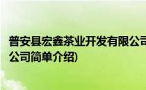 普安县宏鑫茶业开发有限公司(对于普安县宏鑫茶业开发有限公司简单介绍)