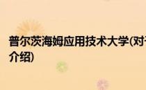 普尔茨海姆应用技术大学(对于普尔茨海姆应用技术大学简单介绍)