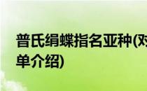 普氏绢蝶指名亚种(对于普氏绢蝶指名亚种简单介绍)