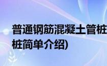 普通钢筋混凝土管桩(对于普通钢筋混凝土管桩简单介绍)