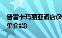 普雷卡玛丽亚酒店(对于普雷卡玛丽亚酒店简单介绍)
