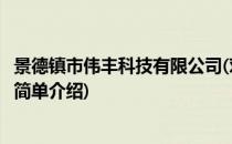 景德镇市伟丰科技有限公司(对于景德镇市伟丰科技有限公司简单介绍)