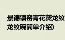景德镇窑青花夔龙纹碗(对于景德镇窑青花夔龙纹碗简单介绍)