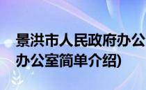景洪市人民政府办公室(对于景洪市人民政府办公室简单介绍)