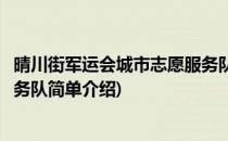 晴川街军运会城市志愿服务队(对于晴川街军运会城市志愿服务队简单介绍)