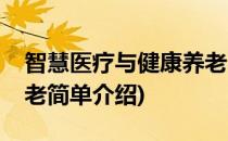 智慧医疗与健康养老(对于智慧医疗与健康养老简单介绍)