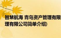 智慧航海 青岛资产管理有限公司(对于智慧航海 青岛资产管理有限公司简单介绍)