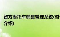 智方摩托车销售管理系统(对于智方摩托车销售管理系统简单介绍)