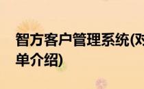 智方客户管理系统(对于智方客户管理系统简单介绍)