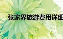 张家界旅游费用详细（张家界旅游费用）