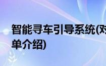 智能寻车引导系统(对于智能寻车引导系统简单介绍)