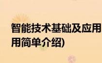 智能技术基础及应用(对于智能技术基础及应用简单介绍)