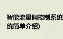 智能流量阀控制系统(对于智能流量阀控制系统简单介绍)