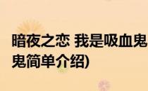 暗夜之恋 我是吸血鬼(对于暗夜之恋 我是吸血鬼简单介绍)