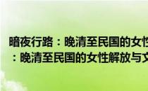 暗夜行路：晚清至民国的女性解放与文学精神(对于暗夜行路：晚清至民国的女性解放与文学精神简单介绍)