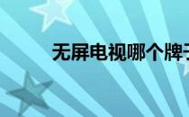 无屏电视哪个牌子好（无屏电视）