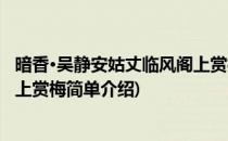 暗香·吴静安姑丈临风阁上赏梅(对于暗香·吴静安姑丈临风阁上赏梅简单介绍)