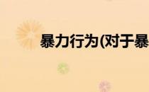 暴力行为(对于暴力行为简单介绍)