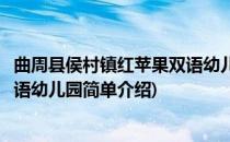 曲周县侯村镇红苹果双语幼儿园(对于曲周县侯村镇红苹果双语幼儿园简单介绍)