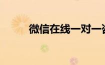 微信在线一对一咨询（微信在线）