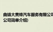 曲靖大黄蜂汽车服务有限公司(对于曲靖大黄蜂汽车服务有限公司简单介绍)