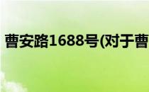 曹安路1688号(对于曹安路1688号简单介绍)