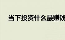 当下投资什么最赚钱（投资什么最赚钱）