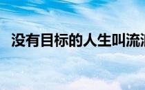 没有目标的人生叫流浪（没有目标的人生）