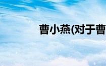 曹小燕(对于曹小燕简单介绍)