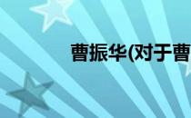 曹振华(对于曹振华简单介绍)