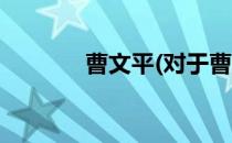 曹文平(对于曹文平简单介绍)